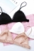 Mùa hè Pháp Cô Gái Không Có Thép Vòng Tam Giác Cup Bra Slim Ren Đồ Lót Áo Ngực Bikini Top Đen
