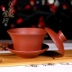 Chảo chính hãng cát tím ba bát chăm sóc Dahongpao Zhu Nijing Chén trà lớn Bộ ấm trà Kung Fu - Trà sứ