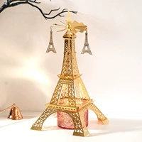 Романтическая парижская эйфелевая башня вращающаяся подсвечника Эйфелевая модель творческий дом подарка на день рождения