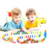 Đồ chơi khối xây dựng điện giáo dục trẻ em bằng nhựa Domino của trẻ em có thể được sử dụng với Domino tự động cấp phép tàu nhỏ Khối xây dựng