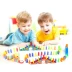 Đồ chơi khối xây dựng điện giáo dục trẻ em bằng nhựa Domino của trẻ em có thể được sử dụng với Domino tự động cấp phép tàu nhỏ đồ chơi cho bé 6 tháng Khối xây dựng