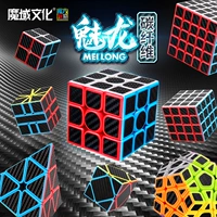 Кубик Рубика из углеродного волокна, плавная пирамида, комплект для начинающих, игрушка