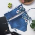 Áo len cổ điển in hình bikini top eo cao BIKINI chia áo tắm đẹp