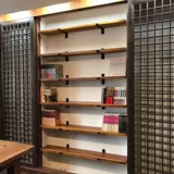 Сплошная деревянная отдельная полка металлическая кухня ресторан настенный деревянный полки на полке настройка