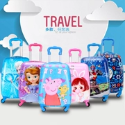 Du lịch vali xe đẩy trẻ em phim hoạt hình học sinh xe đẩy trường hợp hành lý dễ thương thời trang nữ sinh học sinh tiểu học