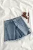 Joker quần jeans cạp cao không đối xứng hè 2019 phiên bản mới của phụ nữ Hàn Quốc quần lửng ống rộng có lông - Quần jean quần áo nữ mùa hè đẹp Quần jean