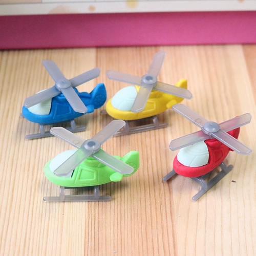 Мультяшные канцтовары, вертолет, самолет, обучающий ластик для школьников, подарок на день рождения