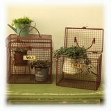 Журнал Zakka Garden Magazine раскрывает минималистскую пасторальную железную проволоку, цветочное устройство, птичью клетку, цветочную корзину, сетку для хранения, корзину