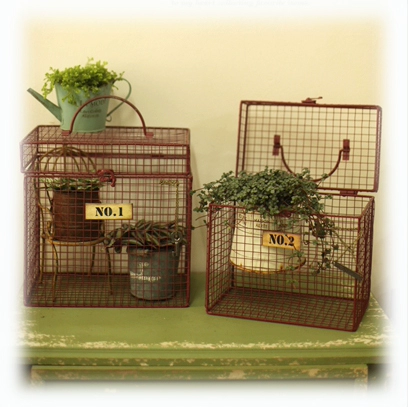 Журнал Zakka Garden Magazine раскрывает минималистскую пасторальную железную проволоку, цветочное устройство, птичью клетку, цветочную корзину, сетку для хранения, корзину