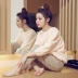 Mùa xuân và mùa thu Hàn Quốc phiên bản của dệt kim cotton đồ ngủ của phụ nữ phù hợp với mùa hè nhỏ tươi và đáng yêu dài tay phần mỏng mặc kích thước lớn dịch vụ nhà