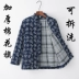 Bông nguyên chất cũ vải thô áo khoác bông nữ Tang phù hợp với thủ công có thể tháo rời phong cách Trung Quốc áo khoác cotton trung niên và người cao tuổi mùa đông dày để giữ ấm Trang phục dân tộc