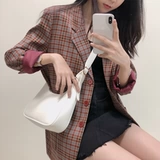 Универсальная брендовая вместительная и большая сумка через плечо, ретро сумка на одно плечо, популярно в интернете, из натуральной кожи