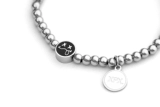 Xpx Zhou Baihao Bearging Braslet Beasting Silver Beads Beast