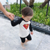 Chenchen Mẹ Bé Kids Bé Cậu Bé Mùa Hè Superman Batman Dài Tay Áo Top Năm Quần Quần Swimsuit Set Đồ bơi trẻ em