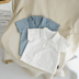 Chen Chen Ma bé quần áo trẻ em bé mùa hè cotton linen hạt chất liệu boy áo trẻ em ve áo ngắn tay áo sơ mi phần mỏng Áo sơ mi