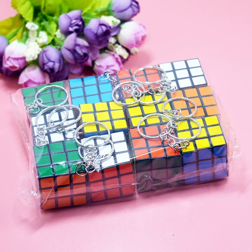 Кубик Рубика для школьников, маленький брелок, детская подвеска, переносная интеллектуальная игрушка