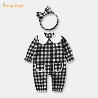 Baby Onesies Mùa xuân và mùa thu 3 Nữ Bé dễ thương Kẻ sọc Leo 0-1 Oldborn Cotton Hàn Quốc Áo dài tay - Áo liền quần quần áo trẻ em 10 tuổi