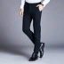 Quần âu nam mùa thu và đông Hàn Quốc cotton đích thực Slim quần thẳng chân thanh niên kinh doanh quần tây nam quần thủy triều - Quần