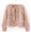 Hàn quốc phiên bản của mùa xuân và mùa thu nhỏ hương thơm vòng tròn áo len mohair handmade stick kim cardigan sequins áo len áo khoác khăn choàng áo len nữ hàng hiệu