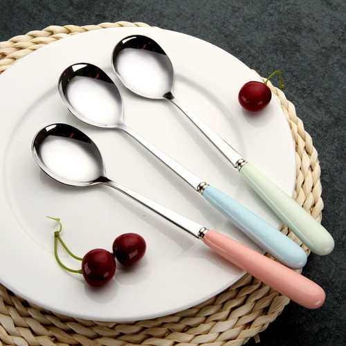 Палочки для еды из нержавеющей стали, ложка домашнего использования, посуда для еды для кормления, десертная палочка для смешивания