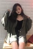 Hồng Kông hương vị retro chic phong cách Hàn Quốc thời trang đơn ngực đèn lồng dài tay áo sơ mi hoang dã lỏng áo sơ mi mỏng nữ triều sơ mi oversize Áo sơ mi