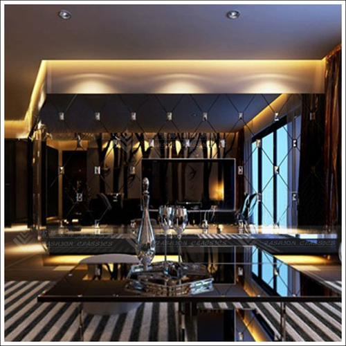 Индивидуальное художественное стеклянное гостевое ресторан диван телевизионный фон настенный бриллиант в форме супер белый чай Серебряный серый черный порошок фиолетовый зеркало