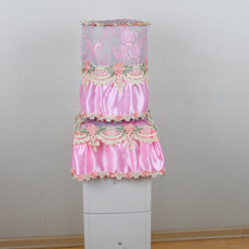 Чехол для кулера 欧式蕾丝布艺饮水机罩子两件套家用水桶罩防灰尘套防尘罩定制包邮 Tong Meng