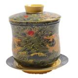 Керамическая чашка офиса личная чашка чашка чашка чай чай чай чашка чашка чашка цветочной чашкой черной золотой пион чашка