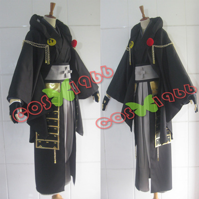 taobao agent Custom sword messy dance Tsurumaru Guo Yongye Black Tsuruma Black COS suit