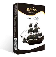 Светло -серый пиратский корабль