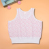 2 mảnh cotton bà già chạm đáy áo cotton trung niên vest ngắn đồ lót nữ già áo mùa hè áo ngực 3 dây Áo vest