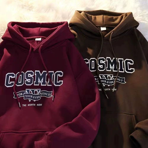 Tide, зимняя хлопковая утепленная демисезонная толстовка с капюшоном, парная одежда для влюбленных, 2022, оверсайз