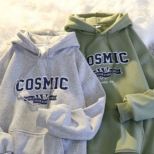 Tide, зимняя хлопковая утепленная демисезонная толстовка с капюшоном, парная одежда для влюбленных, 2022, оверсайз