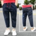 2019 New Boy Boy Jeans Spring Big Kids Loose Quần thường xuyên Quần mỏng Harem Quần chân - Quần jean