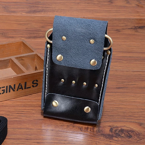 Douyin такая же парикмахерская по талии сдвиг, сумка для волос, ножницы, обернутая сумка на плече, прилив личность, домашние животные, домашние ножницы.