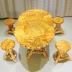 Vàng carving rễ khắc bàn trà phòng khách trà biển gỗ bàn ăn gốc cây tự nhiên tổng thể bàn cà phê bàn ​​trà bình thường sản phẩm mới - Các món ăn khao khát gốc