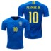 2018 World Cup Brazil đội áo 10 Neymar bóng đá nhà quần áo nam giới và phụ nữ đi bộ chính hãng trẻ em quần áo bóng đá size lớn Bóng đá