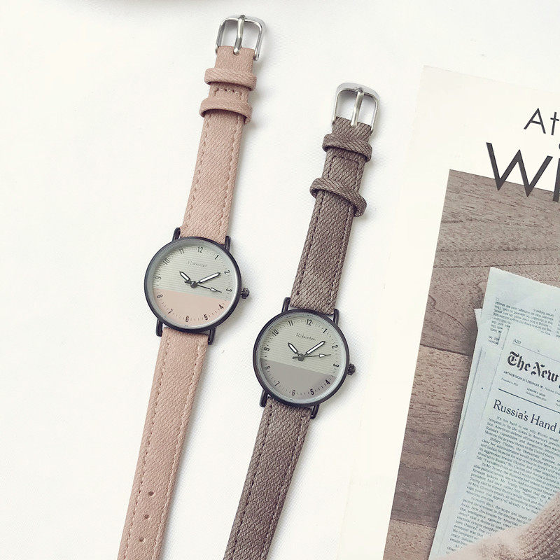 French niche minimalist temperament Student colge Fengsen department Small and fresh Art watch women's_voghion.com