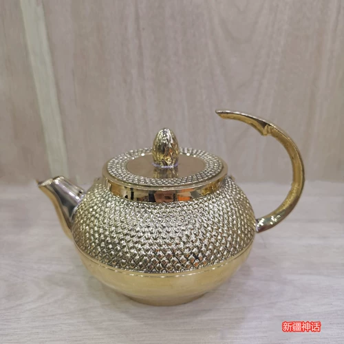 Индийская покупка медная горшка бронзовая чашка медная тарелка ручной работы импортной молочной чайник кипятяная вода мебель чистый медный продукт дома отель Home Hotel