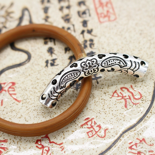 Изогнутая трубка с аксессуарами, браслет ручной работы, аксессуар из провинции Юньнань, ювелирное украшение, трубчатый манжет, «сделай сам», Кинг-Конг