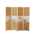 Màn hình tre phong cách Trung Quốc vách ngăn phòng khách phòng ngủ khối gấp di động kéo đẩy đơn giản văn phòng hiện đại bằng gỗ nguyên khối màn hình gấp vách gỗ ngăn phòng 