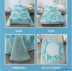 Thảm lụa ba mảnh có thể giặt được mùa hè, tấm gấp đôi điều hòa không khí ghế mềm 1,8 m giường - Thảm mùa hè