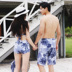Mới cặp đôi đồ bơi nữ xù bikini ba mảnh mùa xuân nóng bỏng bên bờ biển quần nam phù hợp với quần - Vài đồ bơi 	đồ đôi đi biển cho mẹ và bé	 Vài đồ bơi