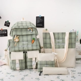 Школьный рюкзак, универсальная сумка через плечо, вместительный и большой шоппер, в корейском стиле, для средней школы