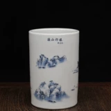 Retro Daaqing Guangxu Год графической глазури на глазури на грибке Цингхуа -ручья для ручки с антикварным фарфором антикварного фарфора антиквариата
