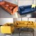 Nordic căn hộ nhỏ đơn đôi sofa da triple tối giản sofa da hiện đại kết hợp của văn phòng phòng khách sành điệu - Ghế sô pha Ghế sô pha