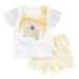 Tong Taixia new baby cotton nửa tay áo phù hợp với 9-12-18 tháng người đàn ông và phụ nữ vai mở ngắn tay áo quần short