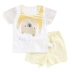 Tong Taixia new baby cotton nửa tay áo phù hợp với 9-12-18 tháng người đàn ông và phụ nữ vai mở ngắn tay áo quần short Phù hợp với trẻ em