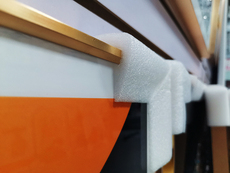 Упаковка угол 珍珠棉包角护角装饰画框实物画铝合金晶瓷画保护角防撞u型100个