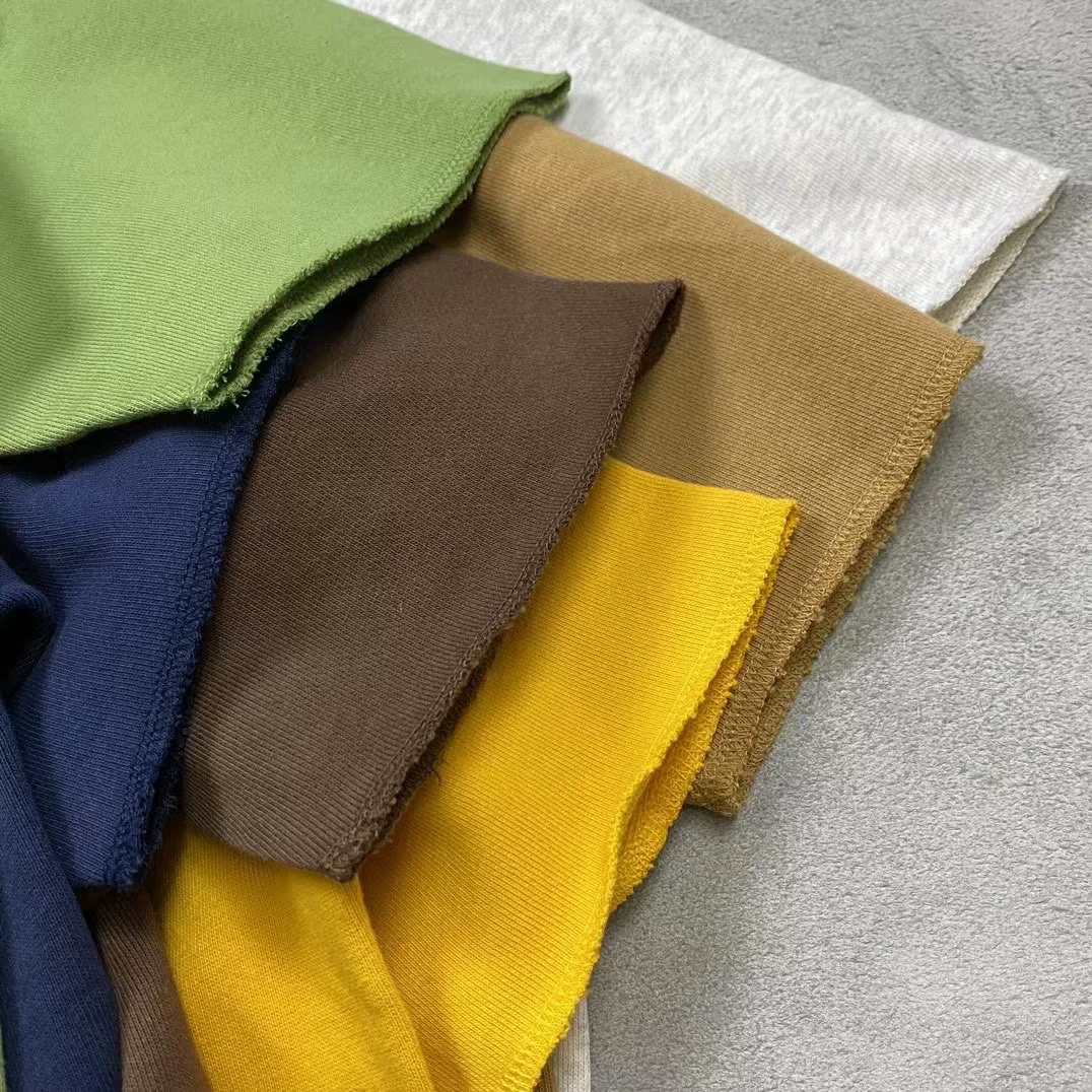 SHORT SLEEVE CUT OFF SWEATSHIRT 水洗毛边圆领短袖 质感好 舒适